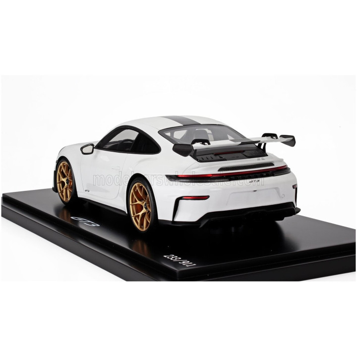 SPARK MODEL PORSCHE 911 992-2 GT3 COUPE 2024 - CON VETRINA - WITH SHOWCASE - WHITE 1/18