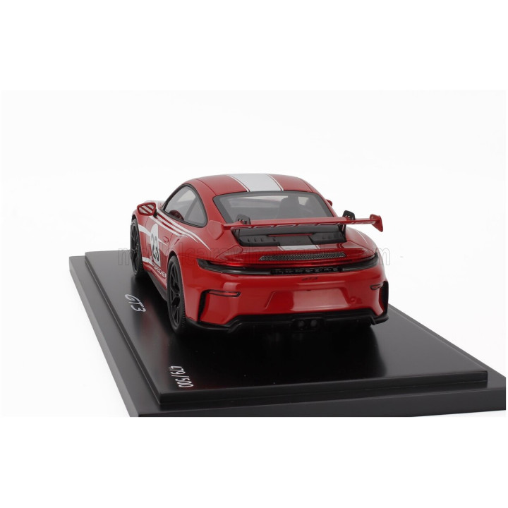 SPARK MODEL PORSCHE 911 992-2 GT3 N 23 COUPE SALZBURG LIVERY 2025 - CON VETRINA - WITH SHOWCASE - RED WHITE 1/18
