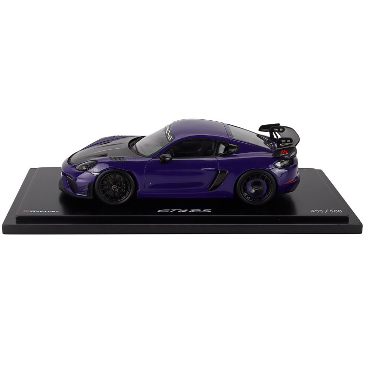 SPARK MODEL PORSCHE 718 (982) CAYMAN GT4 RS MANTHEY KIT 2024 - CON VETRINA - WITH SHOWCASE - ULTRAVIOLET PURPLE BLACK 1/18