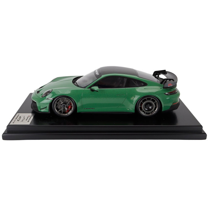 SPARK MODEL PORSCHE 911 992-2 GT3 COUPE MANTHEY KIT 2024 - CON VETRINA - WITH SHOWCASE - AURATIUM GREEN 1/12