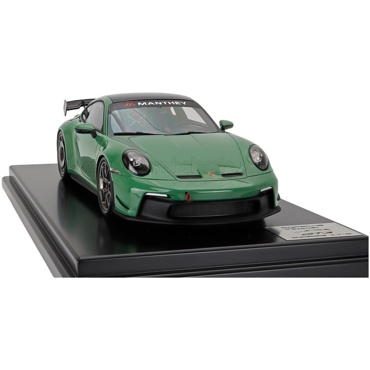 SPARK MODEL PORSCHE 911 992-2 GT3 COUPE MANTHEY KIT 2024 - CON VETRINA - WITH SHOWCASE - AURATIUM GREEN 1/12