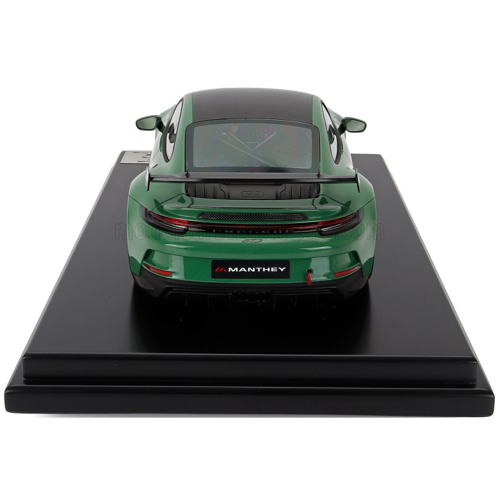 SPARK MODEL PORSCHE 911 992-2 GT3 COUPE MANTHEY KIT 2024 - CON VETRINA - WITH SHOWCASE - AURATIUM GREEN 1/12