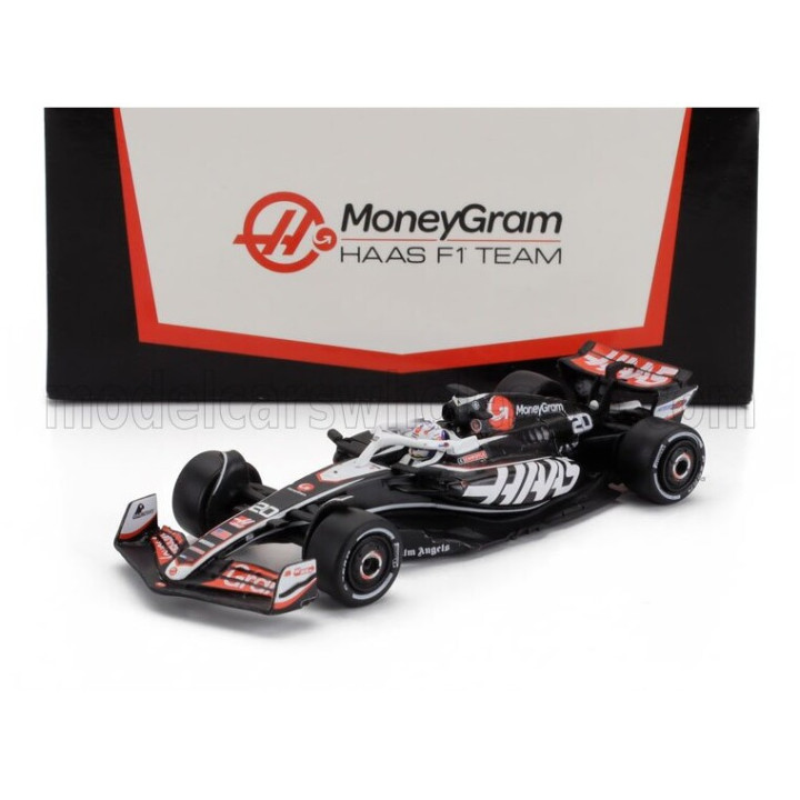 SPARK MODEL HAAS F1 FW24 TEAM MONEYGRAM HAAS N 20 SEASON 2024 KEVIN MAGNUSSEN - BLACK WHITE 1/64