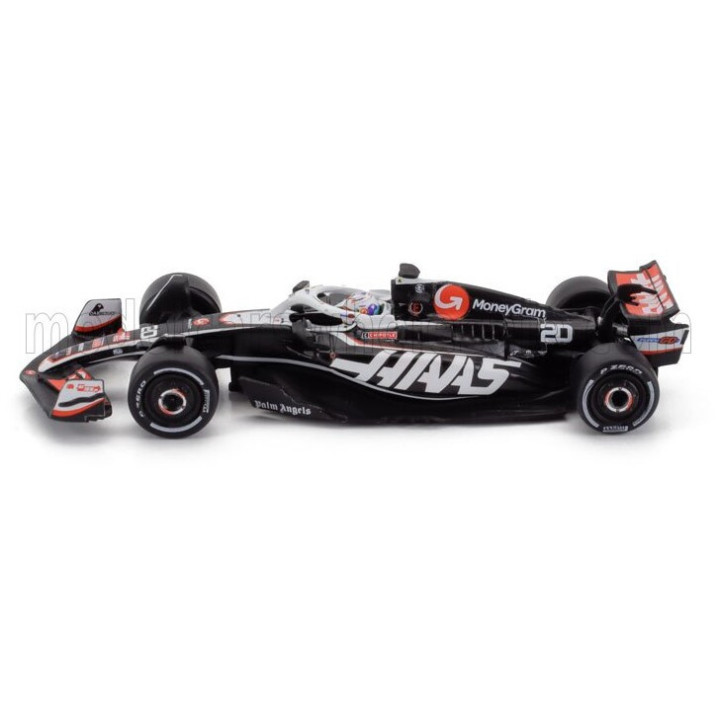 SPARK MODEL HAAS F1 FW24 TEAM MONEYGRAM HAAS N 20 SEASON 2024 KEVIN MAGNUSSEN - BLACK WHITE 1/64