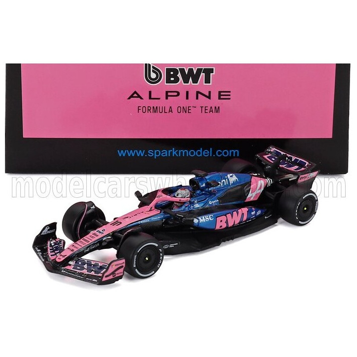 SPARK MODEL ALPINE F1 A525 TEAM BWT ALPINE N 10 JAPAN GP 2025 PIERRE GASLY - BLACK BLUE PINK 1/64