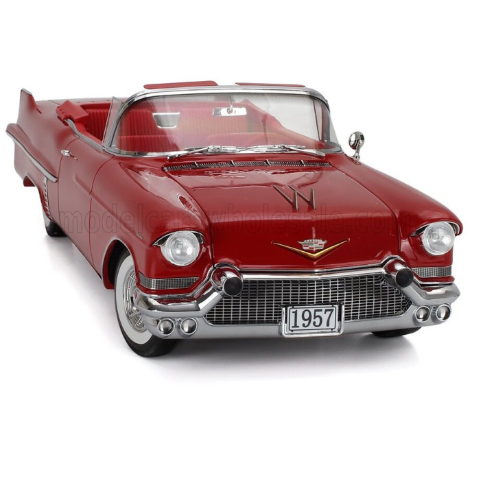 STAMP MODELS CADILLAC SERIES 62 CABRIOLET OPEN 1957 - RED 1/18