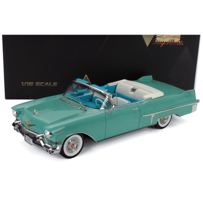 STAMP MODELS CADILLAC SERIES 62 CABRIOLET OPEN 1957 - LIGHT GREEN 1/18