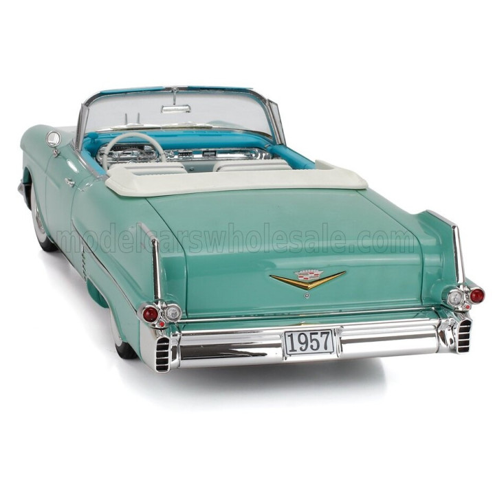 STAMP MODELS CADILLAC SERIES 62 CABRIOLET OPEN 1957 - LIGHT GREEN 1/18