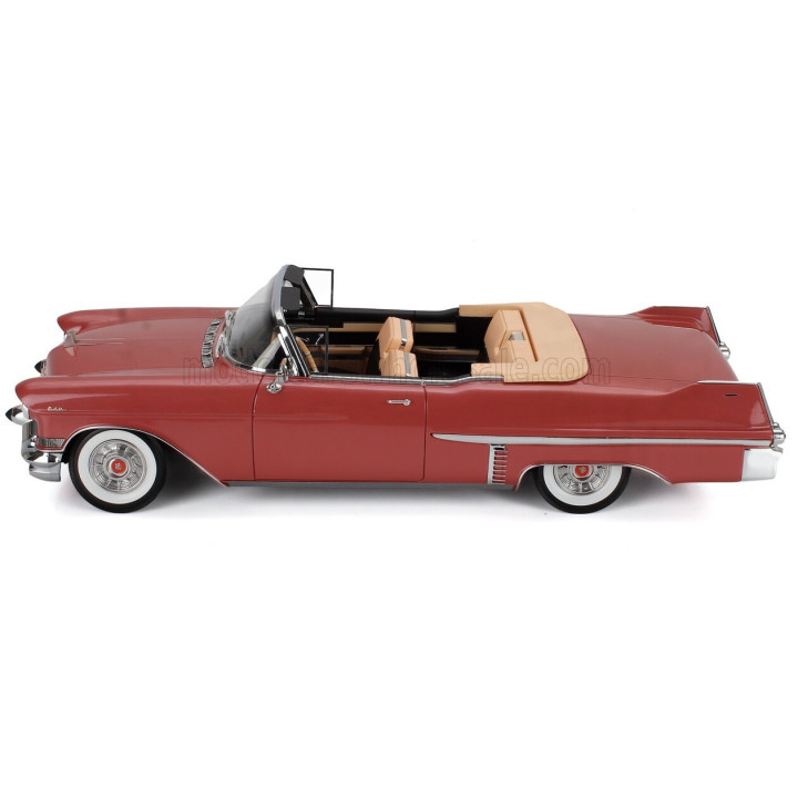 STAMP MODELS CADILLAC SERIES 62 CABRIOLET OPEN 1957 - DUSTY ROSE MET 1/18