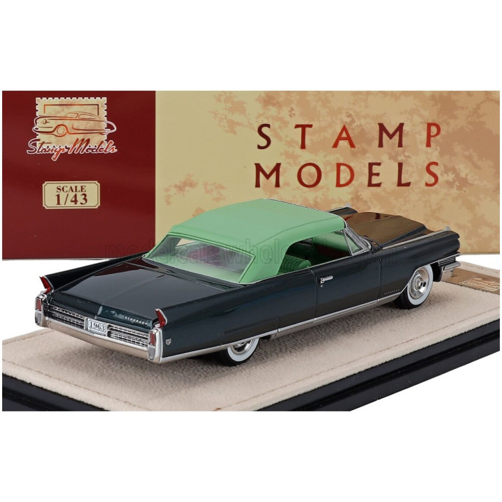STAMP MODELS CADILLAC ELDORADO BIARRITZ CABRIOLET CLOSED 1963 - 2 TONE GREEN 1/43