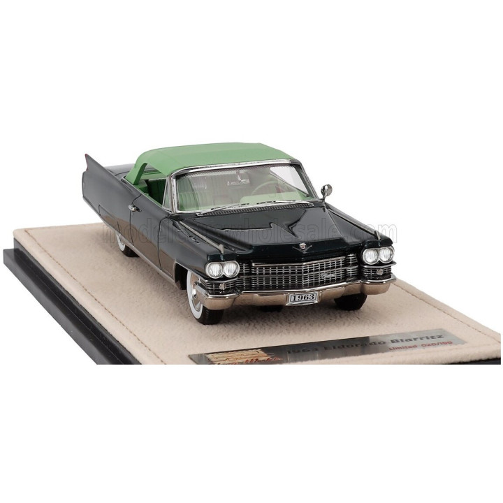STAMP MODELS CADILLAC ELDORADO BIARRITZ CABRIOLET CLOSED 1963 - 2 TONE GREEN 1/43