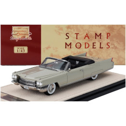 STAMP MODELS CADILLAC ELDORADO BIARRITZ CABRIOLET OPEN 1963 - IVORY 1/43