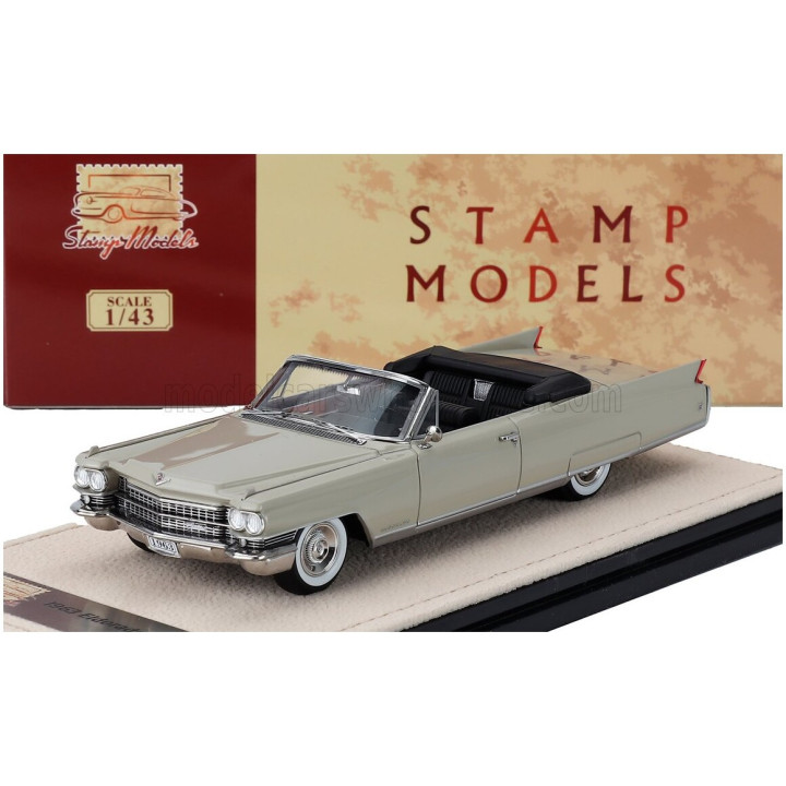 STAMP MODELS CADILLAC ELDORADO BIARRITZ CABRIOLET OPEN 1963 - IVORY 1/43