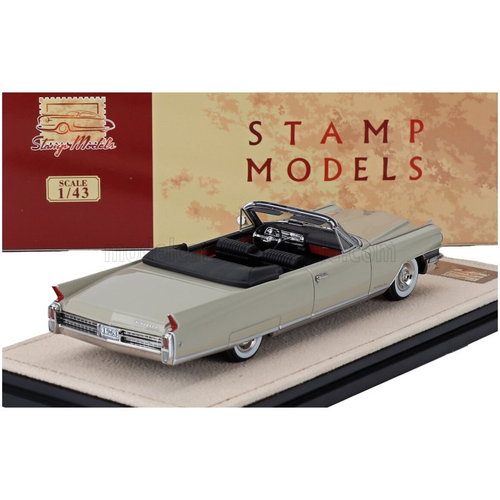 STAMP MODELS CADILLAC ELDORADO BIARRITZ CABRIOLET OPEN 1963 - IVORY 1/43