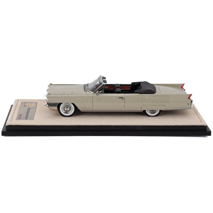 STAMP MODELS CADILLAC ELDORADO BIARRITZ CABRIOLET OPEN 1963 - IVORY 1/43