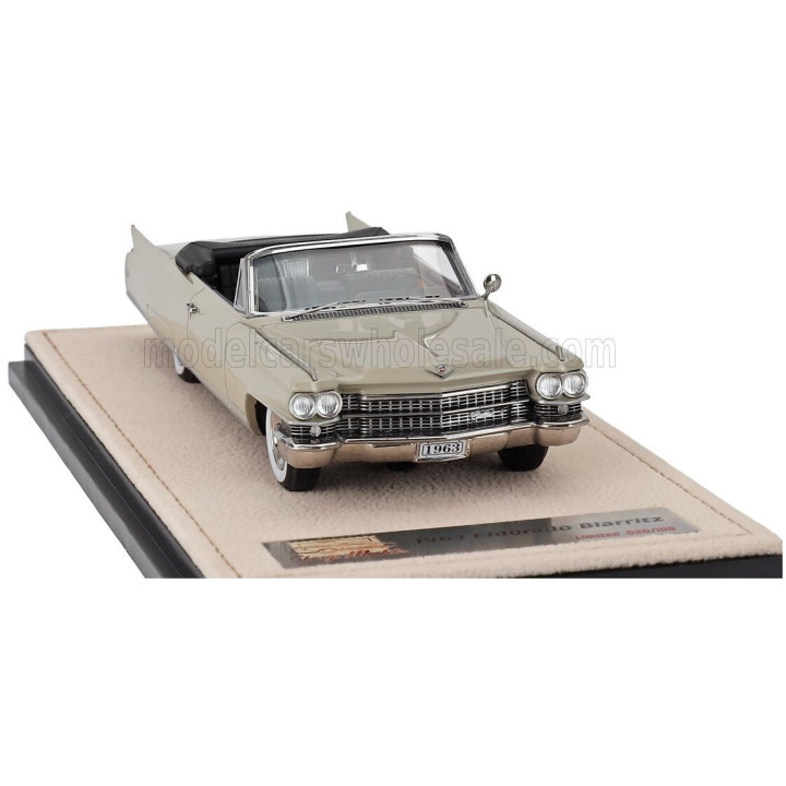 STAMP MODELS CADILLAC ELDORADO BIARRITZ CABRIOLET OPEN 1963 - IVORY 1/43