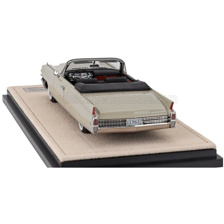 STAMP MODELS CADILLAC ELDORADO BIARRITZ CABRIOLET OPEN 1963 - IVORY 1/43
