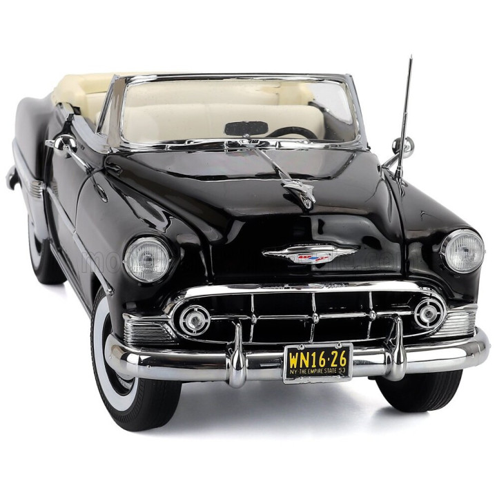 SUN STAR CHEVROLET BEL AIR OPEN ROOF CONVERTIBLE 1953 - BLACK 1/18