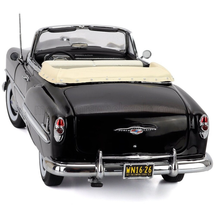 SUN STAR CHEVROLET BEL AIR OPEN ROOF CONVERTIBLE 1953 - BLACK 1/18