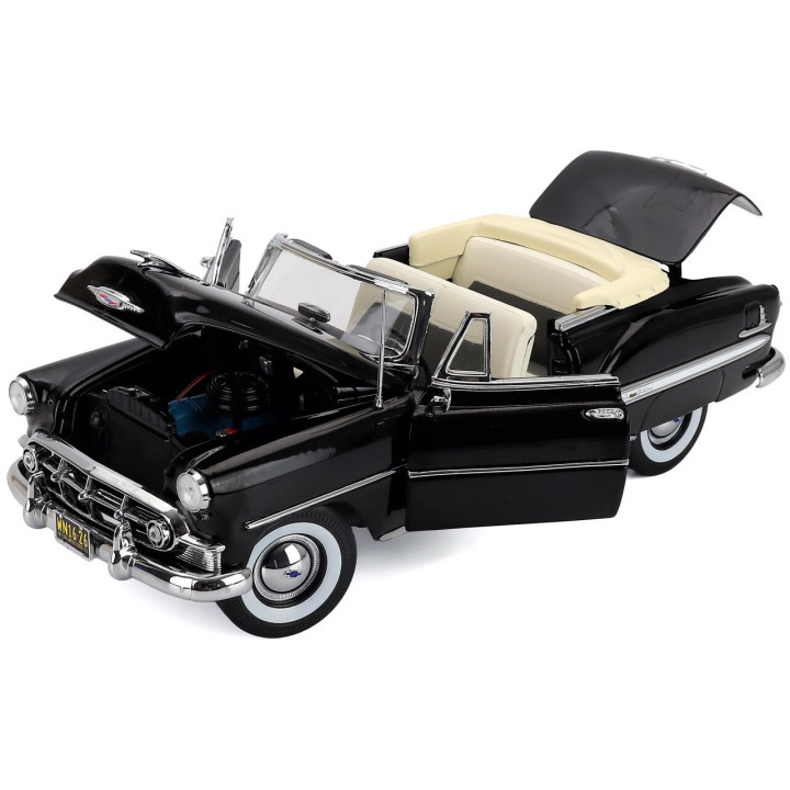 SUN STAR CHEVROLET BEL AIR OPEN ROOF CONVERTIBLE 1953 - BLACK 1/18