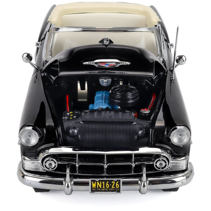 SUN STAR CHEVROLET BEL AIR OPEN ROOF CONVERTIBLE 1953 - BLACK 1/18