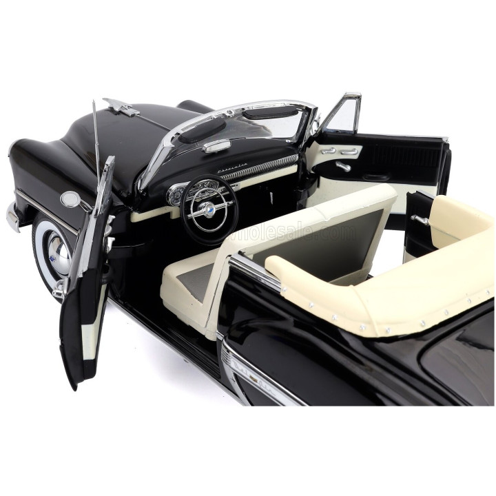 SUN STAR CHEVROLET BEL AIR OPEN ROOF CONVERTIBLE 1953 - BLACK 1/18