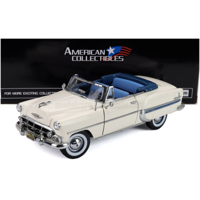 SUN STAR CHEVROLET BEL AIR OPEN ROOF CONVERTIBLE 1953 - WHITE 1/18