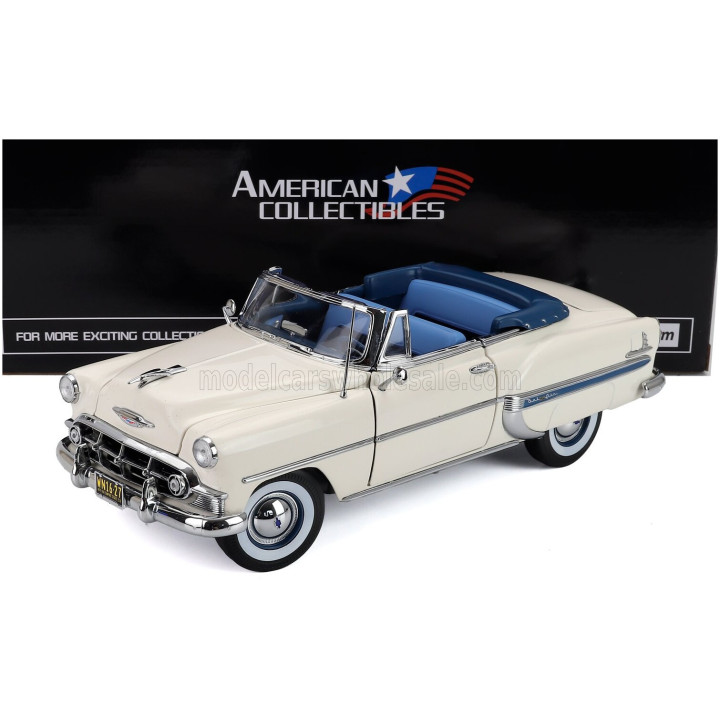 SUN STAR CHEVROLET BEL AIR OPEN ROOF CONVERTIBLE 1953 - WHITE 1/18