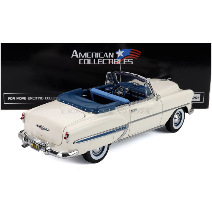 SUN STAR CHEVROLET BEL AIR OPEN ROOF CONVERTIBLE 1953 - WHITE 1/18