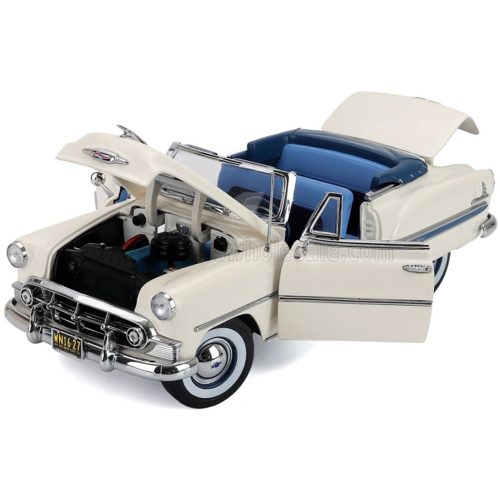 SUN STAR CHEVROLET BEL AIR OPEN ROOF CONVERTIBLE 1953 - WHITE 1/18