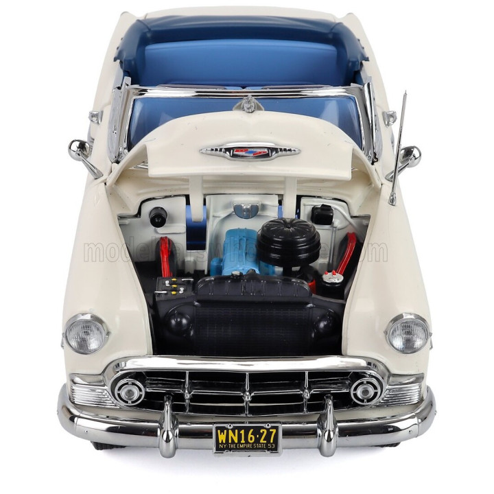 SUN STAR CHEVROLET BEL AIR OPEN ROOF CONVERTIBLE 1953 - WHITE 1/18