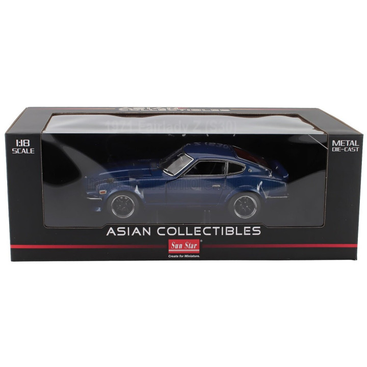 SUN STAR NISSAN FAIRLADY Z (S30) RHD 1970 - MIDNIGHT BLUE 1/18