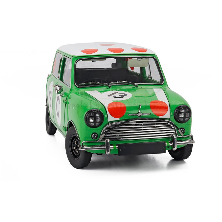 SUN STAR MORRIS MINI COOPER S N 13 WINNER BATHURST GALLAHER 500 1966 RAUNO AALTONEN - BOB HOLDEN - GREEN WHITE 1/12