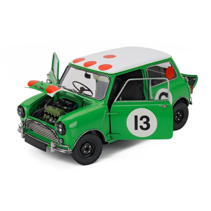 SUN STAR MORRIS MINI COOPER S N 13 WINNER BATHURST GALLAHER 500 1966 RAUNO AALTONEN - BOB HOLDEN - GREEN WHITE 1/12