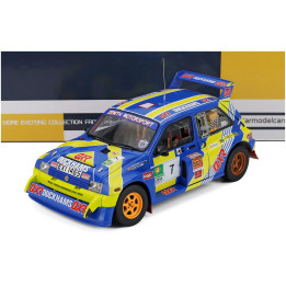 SUN STAR AUSTIN MG METRO 6R4 N 7 RALLY DONEGAL INTERNATIONAL 1993 JOHN PRICE - ANNE MARIE MARIE - BLUE YELLOW WHITE 1/18