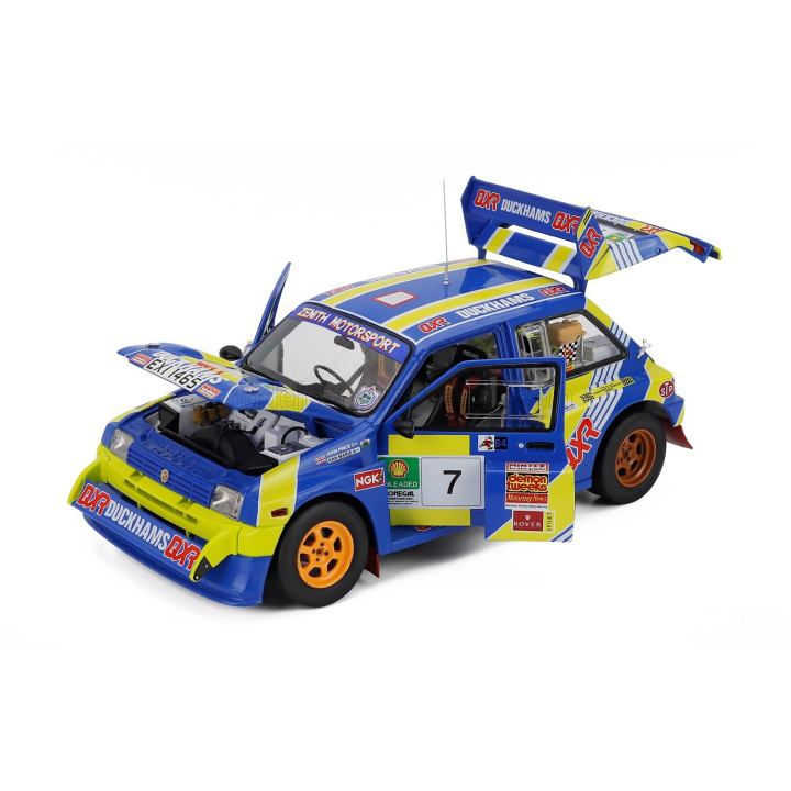 SUN STAR AUSTIN MG METRO 6R4 N 7 RALLY DONEGAL INTERNATIONAL 1993 JOHN PRICE - ANNE MARIE MARIE - BLUE YELLOW WHITE 1/18
