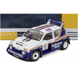 SUN STAR AUSTIN MG METRO 6R4 N 1 WINNER RALLY DONEGAL INTERNATIONAL 1986 BILLY COLEMAN - RONAN MORGAN - WHITE BLUE 1/18