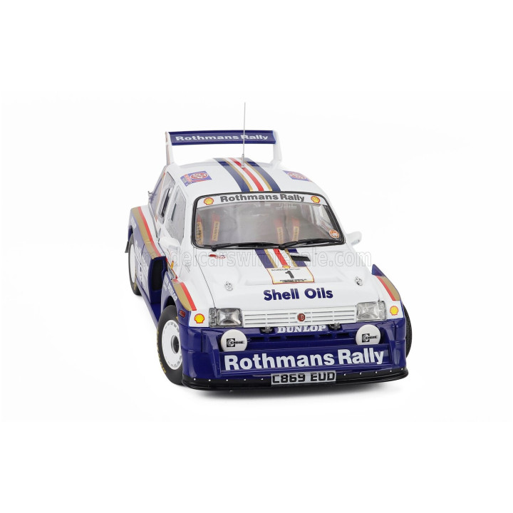 SUN STAR AUSTIN MG METRO 6R4 N 1 WINNER RALLY DONEGAL INTERNATIONAL 1986 BILLY COLEMAN - RONAN MORGAN - WHITE BLUE 1/18