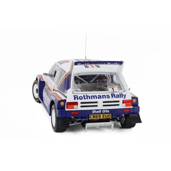 SUN STAR AUSTIN MG METRO 6R4 N 1 WINNER RALLY DONEGAL INTERNATIONAL 1986 BILLY COLEMAN - RONAN MORGAN - WHITE BLUE 1/18