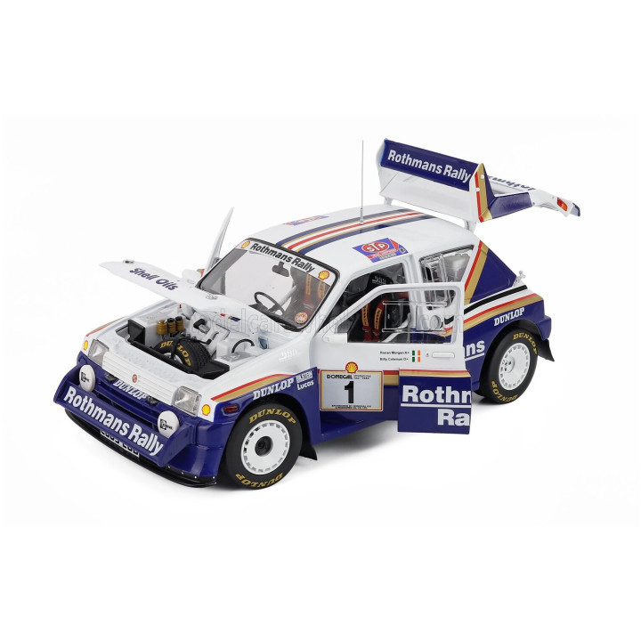 SUN STAR AUSTIN MG METRO 6R4 N 1 WINNER RALLY DONEGAL INTERNATIONAL 1986 BILLY COLEMAN - RONAN MORGAN - WHITE BLUE 1/18