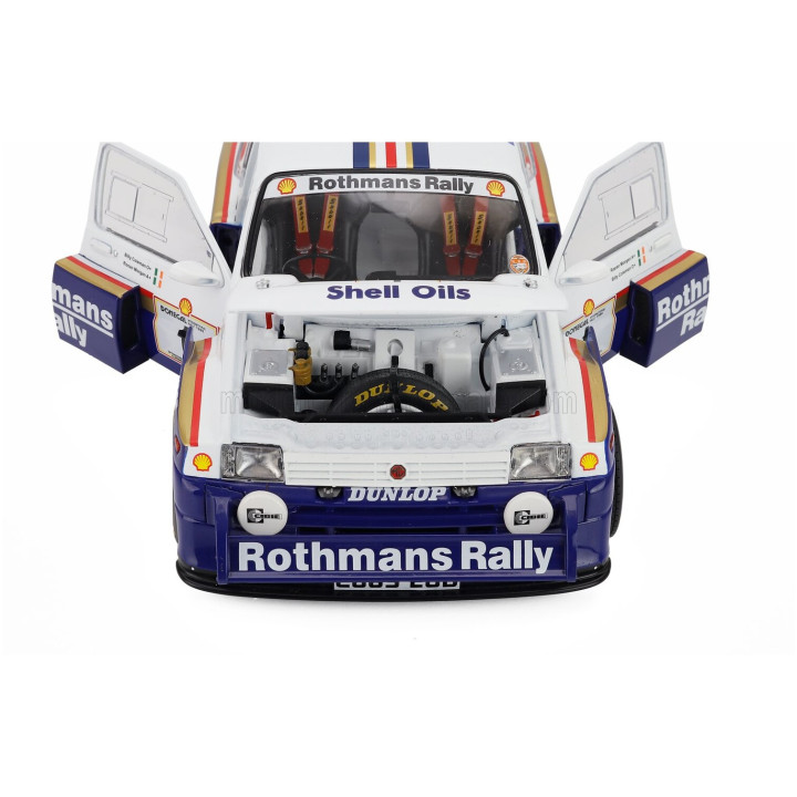 SUN STAR AUSTIN MG METRO 6R4 N 1 WINNER RALLY DONEGAL INTERNATIONAL 1986 BILLY COLEMAN - RONAN MORGAN - WHITE BLUE 1/18