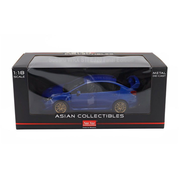 SUN STAR SUBARU WRX STi EJ20 FINAL EDITION 2020 - PEARL BLUE 1/18