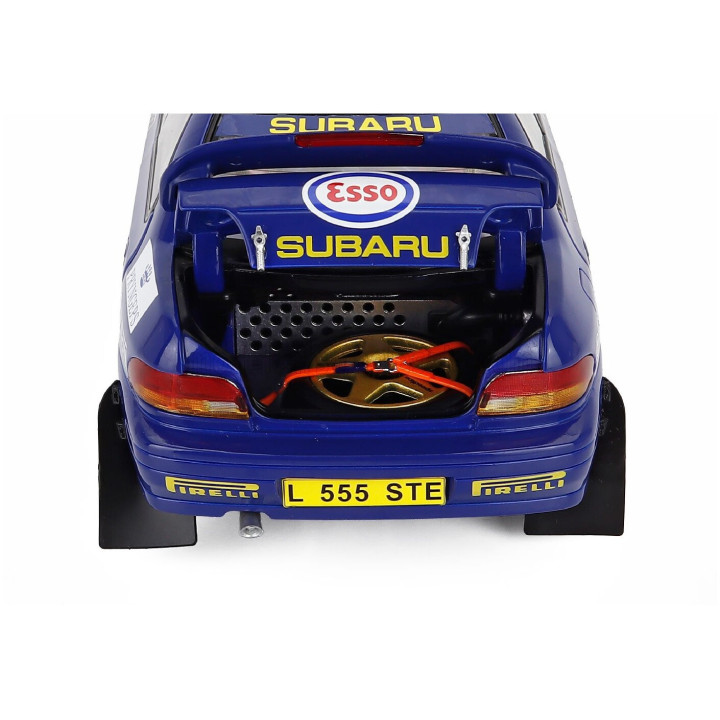 SUN STAR SUBARU IMPREZA WRC 555 N 1 WINNER RALLY MEMORIAL BETTEGA 1993 COLIN McRAE - BLUE YELLOW GOLD 1/18