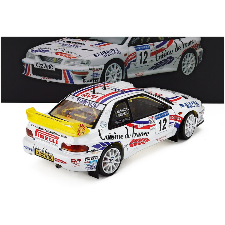 SUN STAR SUBARU IMPREZA WRC00 N 12 WINNER RALLY JIM CLARK MEMORIAL 2002 ANDREW NESBITT - JAMES O'BRIEN - WHITE 1/18