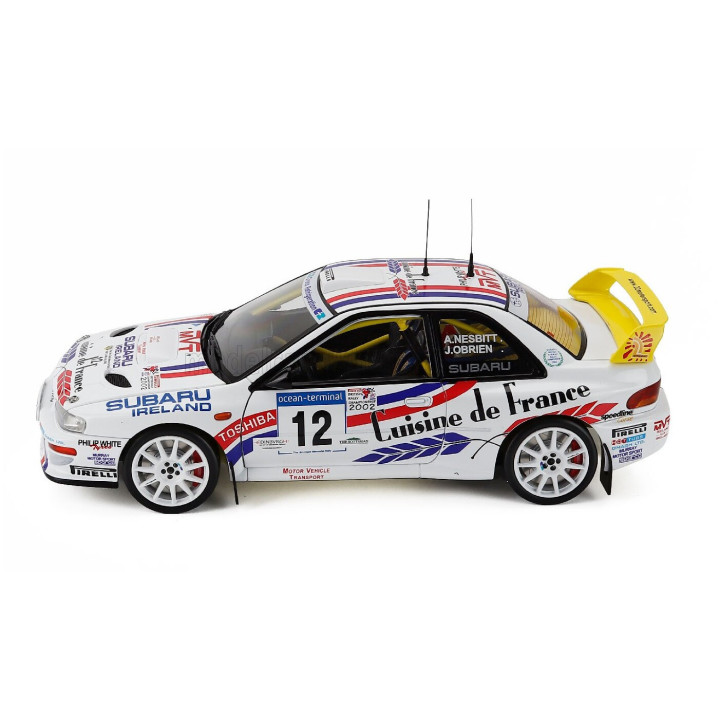 SUN STAR SUBARU IMPREZA WRC00 N 12 WINNER RALLY JIM CLARK MEMORIAL 2002 ANDREW NESBITT - JAMES O'BRIEN - WHITE 1/18