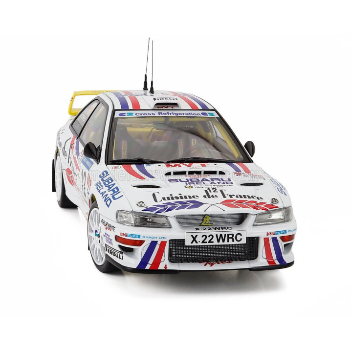 SUN STAR SUBARU IMPREZA WRC00 N 12 WINNER RALLY JIM CLARK MEMORIAL 2002 ANDREW NESBITT - JAMES O'BRIEN - WHITE 1/18