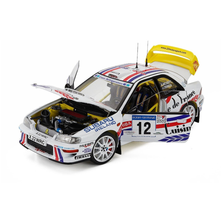 SUN STAR SUBARU IMPREZA WRC00 N 12 WINNER RALLY JIM CLARK MEMORIAL 2002 ANDREW NESBITT - JAMES O'BRIEN - WHITE 1/18