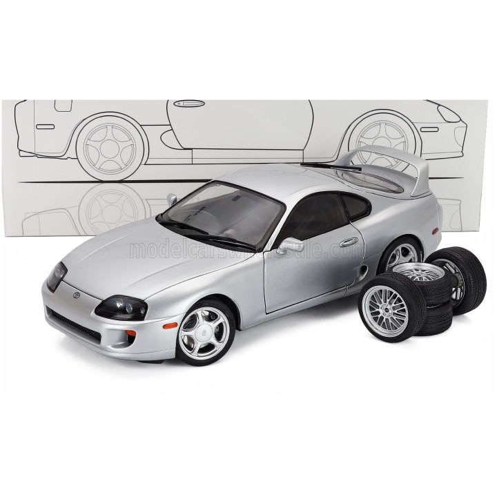 SUN STAR TOYOTA SUPRA (A80) RHD COUPE 2014 - SILVER 1/18