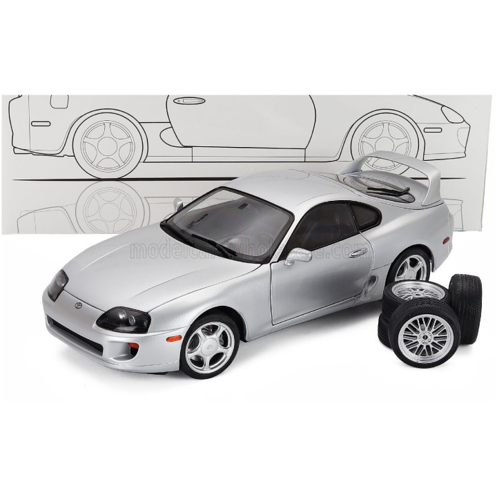 SUN STAR TOYOTA SUPRA (A80) LHD COUPE 2014 - SILVER 1/18