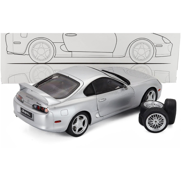 SUN STAR TOYOTA SUPRA (A80) LHD COUPE 2014 - SILVER 1/18